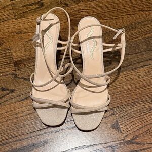 Mia gold sequin shoes